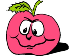 Sticker Custom Preview Image #060573 Food Drink Cartoons Apple Fussy