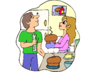 Sticker Custom Preview Image #060590 Food Drink Cartoons Baking Bread2