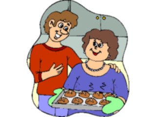 Sticker Custom Preview Image #060594 Food Drink Cartoons Baking Cookies1