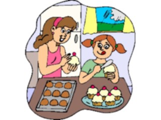 Sticker Custom Preview Image #060597 Food Drink Cartoons Baking Cupcakes