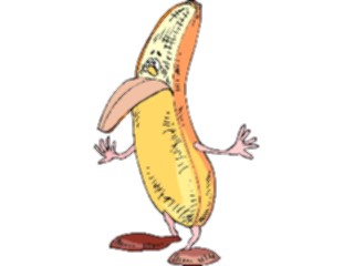 Sticker Custom Preview Image #060600 Food Drink Cartoons Banana