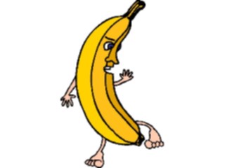 Sticker Custom Preview Image #060602 Food Drink Cartoons Banana Dancing1