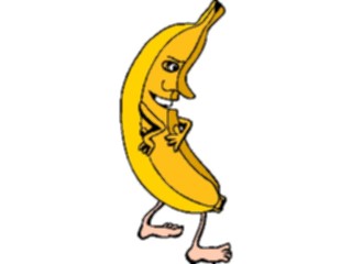 Sticker Custom Preview Image #060603 Food Drink Cartoons Banana Dancing2