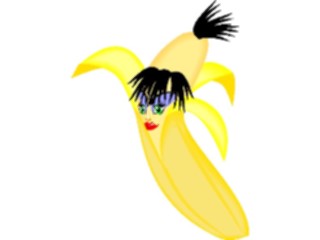 Sticker Custom Preview Image #060605 Food Drink Cartoons Banana Hairy