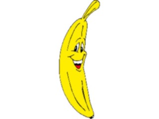 Sticker Custom Preview Image #060606 Food Drink Cartoons Banana Happy