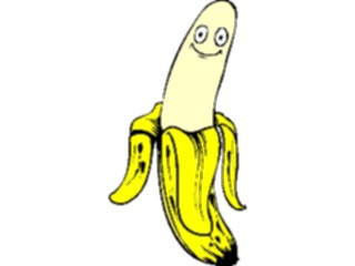 Sticker Custom Preview Image #060608 Food Drink Cartoons Banana Peeled