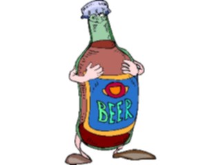 Sticker Custom Preview Image #060615 Food Drink Cartoons Beer Bottle