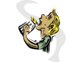 Sticker Custom Preview Image #060616 Food Drink Cartoons Beer Guzzling