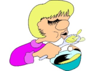 Sticker Custom Preview Image #060628 Food Drink Cartoons Blowingon Food