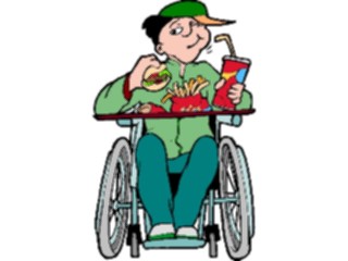 Sticker Custom Preview Image #060635 Food Drink Cartoons Boy Eating Lunch