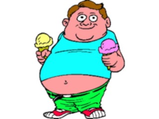 Sticker Custom Preview Image #060638 Food Drink Cartoons Boywith Ice Cream