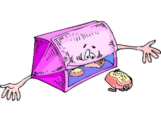 Sticker Custom Preview Image #060640 Food Drink Cartoons Bread Box