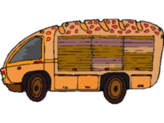 Sticker Custom Preview Image #060648 Food Drink Cartoons Bread Van