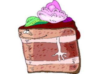 Sticker Custom Preview Image #060664 Food Drink Cartoons Cake