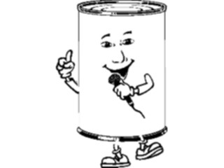 Sticker Custom Preview Image #060670 Food Drink Cartoons Can Singing