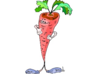 Sticker Custom Preview Image #060674 Food Drink Cartoons Carrot