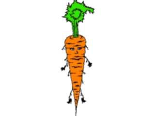 Sticker Custom Preview Image #060675 Food Drink Cartoons Carrot Guy