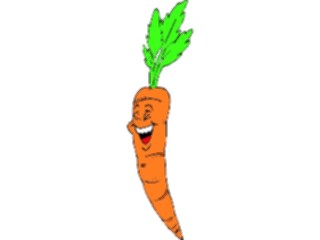 Sticker Custom Preview Image #060676 Food Drink Cartoons Carrot Happy1