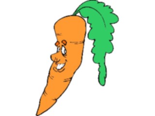 Sticker Custom Preview Image #060677 Food Drink Cartoons Carrot Happy2