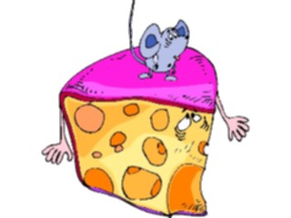 Sticker Custom Preview Image #060684 Food Drink Cartoons Cheese