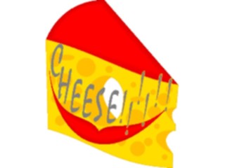 Sticker Custom Preview Image #060686 Food Drink Cartoons Cheese Smiling