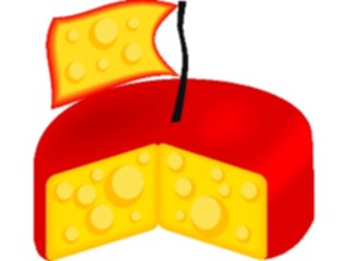 Sticker Custom Preview Image #060687 Food Drink Cartoons Cheese Wheel