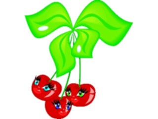 Sticker Custom Preview Image #060692 Food Drink Cartoons Cherries Happy