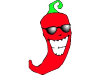 Sticker Custom Preview Image #060702 Food Drink Cartoons Chili Pepper Cool