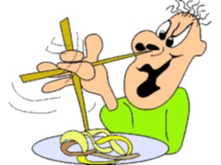 Sticker Custom Preview Image #060710 Food Drink Cartoons Chopstick User2