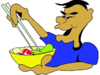 Sticker Custom Preview Image #060714 Food Drink Cartoons Chopstick User6