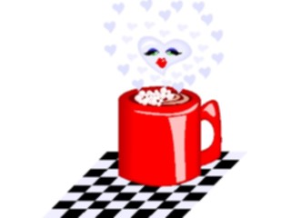 Sticker Custom Preview Image #060727 Food Drink Cartoons Coffee In Love