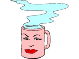 Sticker Custom Preview Image #060736 Food Drink Cartoons Coffee Smiling1