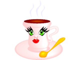 Sticker Custom Preview Image #060737 Food Drink Cartoons Coffee Smiling2