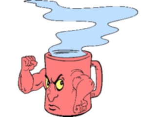 Sticker Custom Preview Image #060739 Food Drink Cartoons Coffee Strong