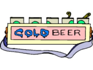 Sticker Custom Preview Image #060742 Food Drink Cartoons Cold Beer