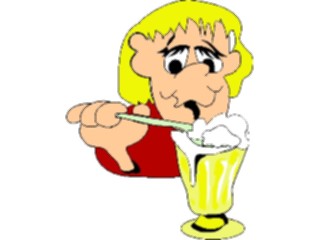 Sticker Custom Preview Image #060826 Food Drink Cartoons Eatinga Sundae
