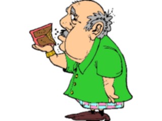 Sticker Custom Preview Image #060834 Food Drink Cartoons Eating Cake3