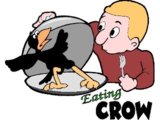 Sticker Custom Preview Image #060843 Food Drink Cartoons Eating Crow