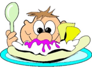 Sticker Custom Preview Image #060845 Food Drink Cartoons Eating Ice Cream2