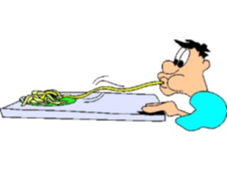 Sticker Custom Preview Image #060851 Food Drink Cartoons Eating Noodles3