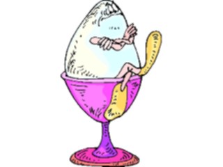 Sticker Custom Preview Image #060865 Food Drink Cartoons Egg