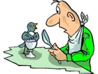 Sticker Custom Preview Image #060868 Food Drink Cartoons Egg Defender