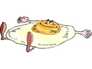 Sticker Custom Preview Image #060872 Food Drink Cartoons Egg Sunny Side Up