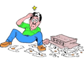 Sticker Custom Preview Image #060875 Food Drink Cartoons Eggs Cracked