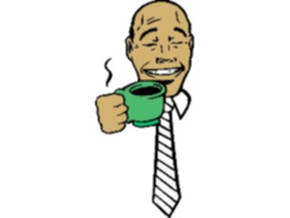 Sticker Custom Preview Image #060877 Food Drink Cartoons Enjoying Coffee