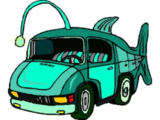 Sticker Custom Preview Image #060888 Food Drink Cartoons Fish Truck