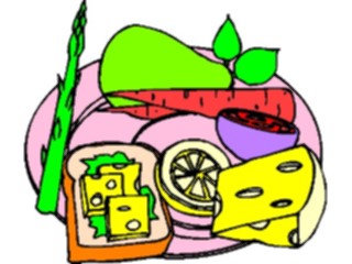 Sticker Custom Preview Image #060892 Food Drink Cartoons Food Collage2