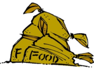 Sticker Custom Preview Image #060897 Food Drink Cartoons Food Sacks