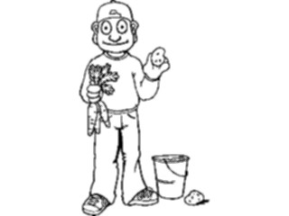 Sticker Custom Preview Image #060904 Food Drink Cartoons Fresh Veggies