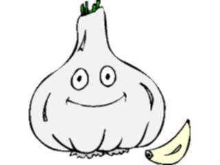 Sticker Custom Preview Image #060910 Food Drink Cartoons Garlic1
